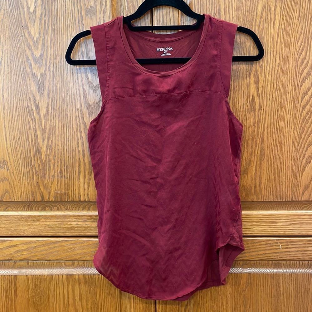 Merona size S maroon tank top